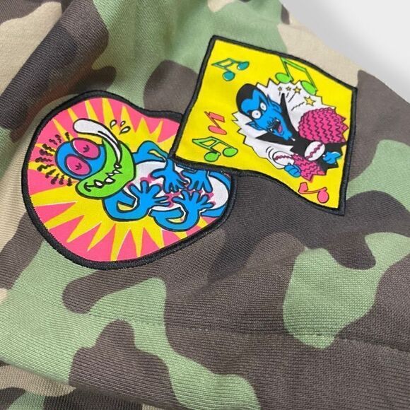 Adidas Originals x Jeremy Scott Mens size Medium Camouflage Hoodie H53373 New - Picture 5 of 11